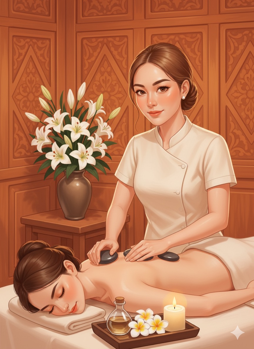Heiße Steine Massage